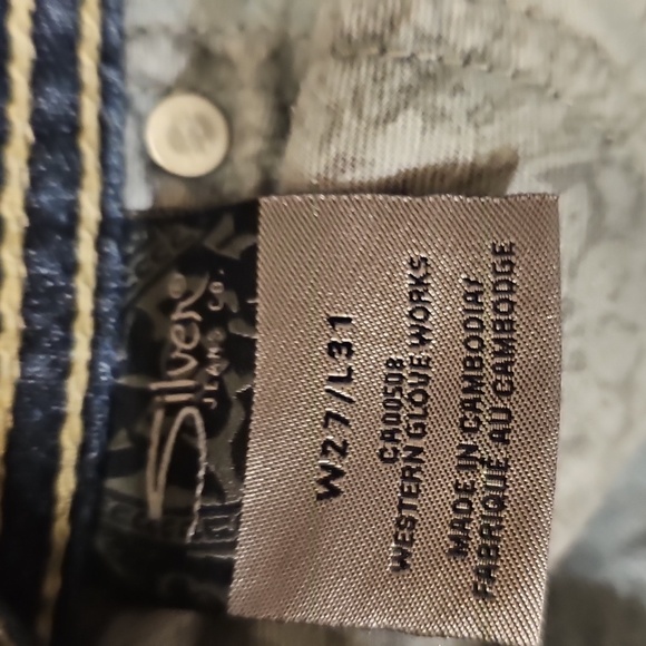 Silver Jeans Women's Boot Cut Jeans. Size 27/31 - Picture 6 of 6